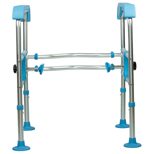  Chasís de Seguridad Bariátrico de Aluminio Reforzado con Brazos, Color Azul