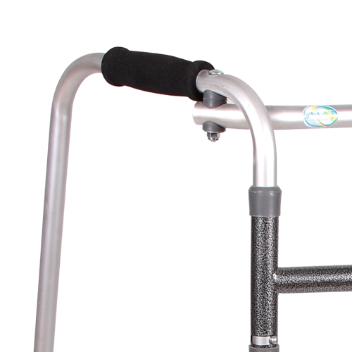 Andadera de Aluminio Recíproca Plegable - Gris