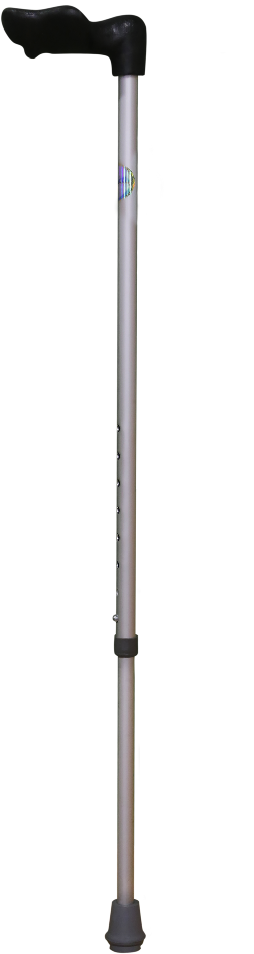 Bastón de 1 Apoyo Mango Anatómico Mano Derecha - Negro