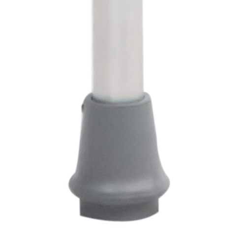 Bastón de Aluminio de 1 Apoyo - Mango Curvo - Negro