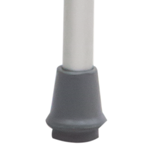 Bastón de Aluminio de 1 Apoyo - Cuello de Ganso - Negro