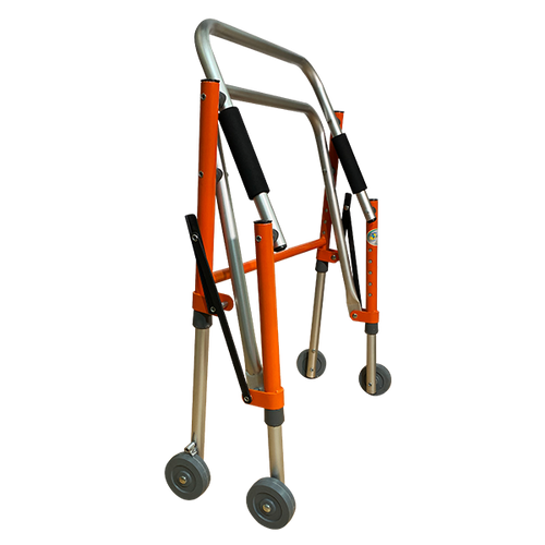 Andador Posterior Infantil con Ruedas, Naranja