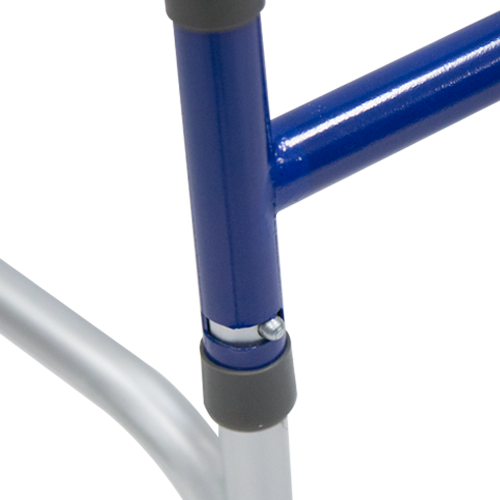 Andadera de Aluminio con Ruedas - Tamaño Junior - Plegable - Azul