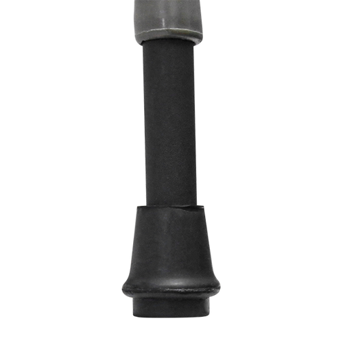 Bastón de Aluminio Esmaltado - Mango Curvo - Negro Mate Texturizado