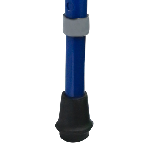 Bastón de Aluminio Esmaltado Mango Cuello de Ganso - Azul Brillante