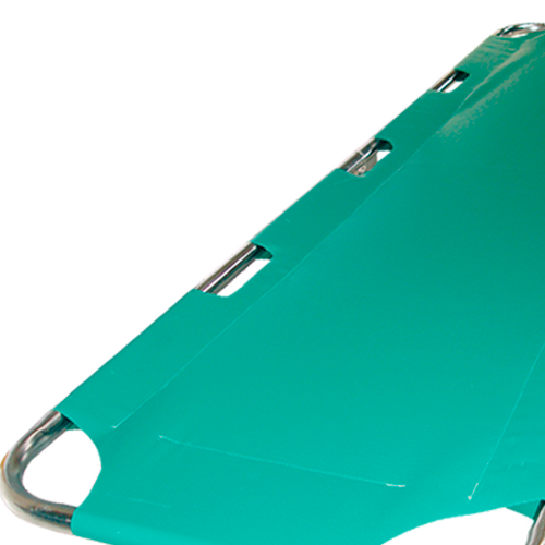 Camilla para Rescate - Plegadiza con Lona Verde - Cromada