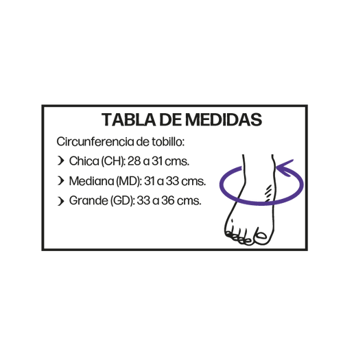  Tobillera en Banda de Neopreno con Broche de Contactel , Ch