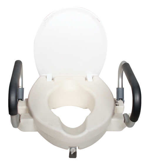 Incremento para Baño con Abertura Frontal y Seguro - Brazos Abatibles y Tapa