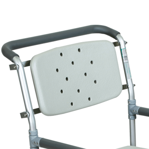 Silla Cómodo Ducha de Aluminio - con Ruedas - Gris