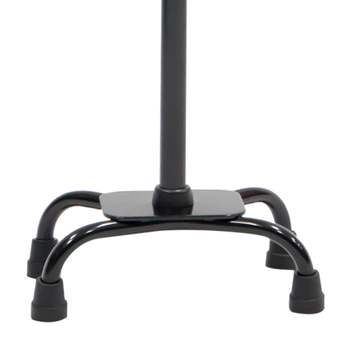 Bastón de Aluminio de 4 Apoyos de Lujo - Base Metálica - Gris Tornado