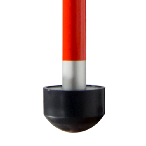 Bastón para Invidente Plegable con Rodamiento - Rojo y Negro