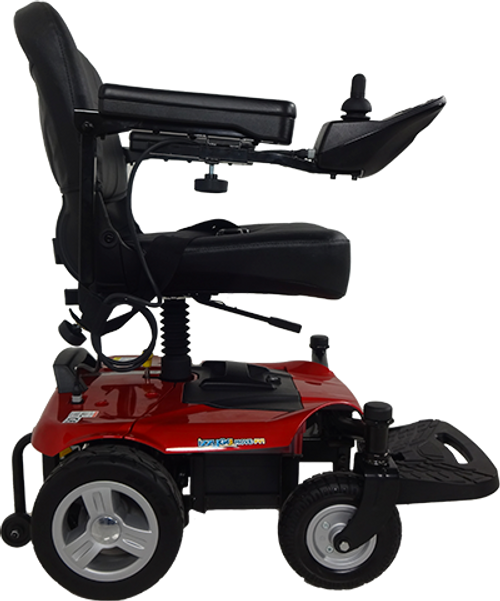 Silla Power Compacta y Desarmable de 4 Ruedas - Roja