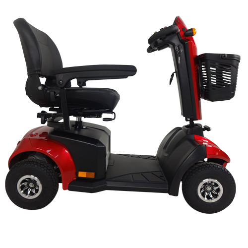 Scooter MD con 4 Ruedas Semi-Neumáticas - Rojo