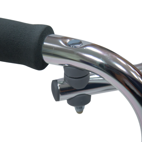 Andadera Doble Función de Aluminio con Soporte Frontal Reforzado - Acabado Brillante