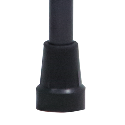 Bastón de Aluminio de 1 Apoyo Mango Alemán - Plegable - Negro