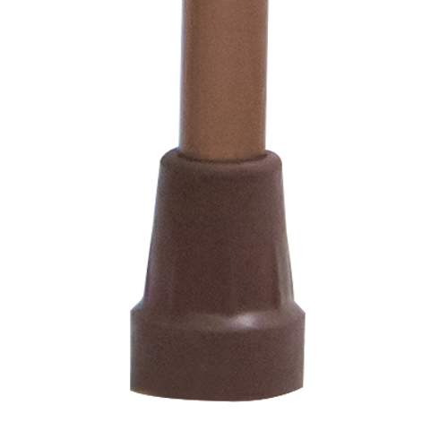 Bastón de Aluminio de 1 Apoyo Mango Alemán - Plegable - Bronce