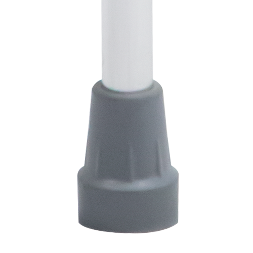 Bastón de Aluminio de 1 Apoyo Mango Curvo Acojinado - Acabado Brillante