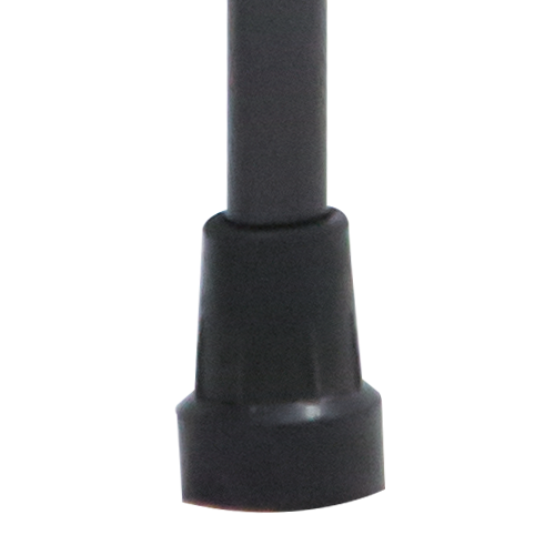 Bastón de Aluminio de 1 Apoyo Mango Cuello de Ganso - Negro