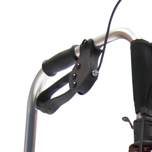 Andadera de Aluminio de Super Lujo con Asiento y Frenos - Color Roja