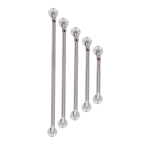 Agarradera Recta 32 pulgadas de Acero para Baño Moleteada - Cromada