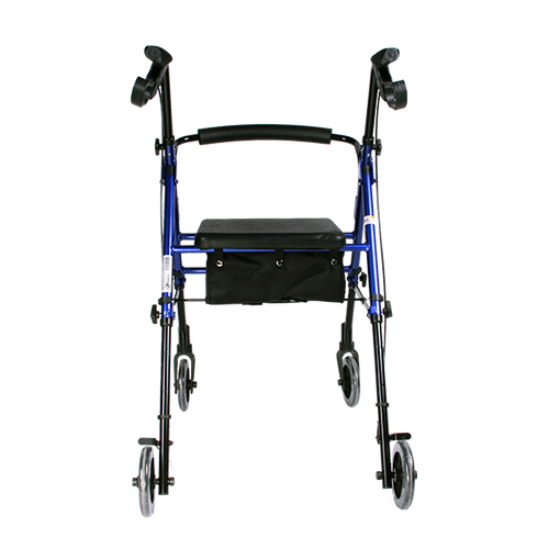 Andadera Rollator de Aluminio Ultra Compacta de Lujo - Azul