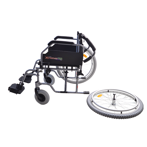 Silla de Ruedas Xtreme QR con Sistema Quick Release de Aluminio con Brazos Flip Up - 20 pulgadas 