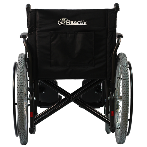 Silla de Ruedas Xtreme Bariátrica de Acero con Doble Cruceta de 22 Pulgadas, Elevapiernas Desmontables,Color Negro Lodo 
