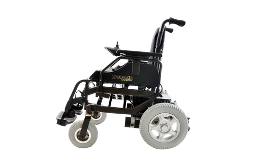 Silla de Ruedas Eléctrica de Aluminio Xtreme Power - 19 pulgadas - Negro Mate
