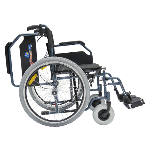 Silla de Ruedas Xtreme de Acero, con Freno - 18 pulgadas - Azul Ultramar