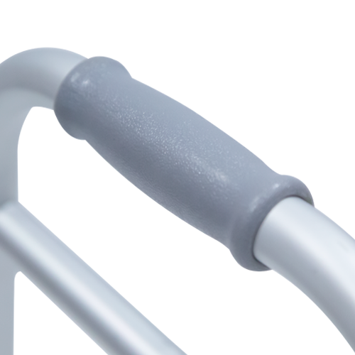 Andadera Premium de Aluminio Plegable - con Ruedas - Gris