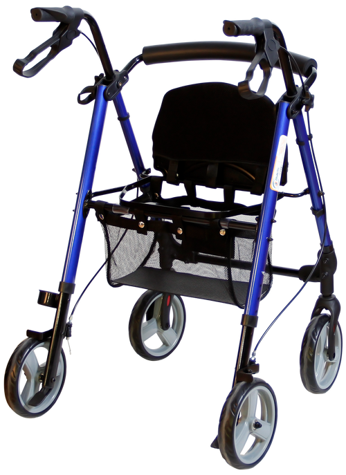 Andadera Rollator KD de Aluminio - Plegable - Azul