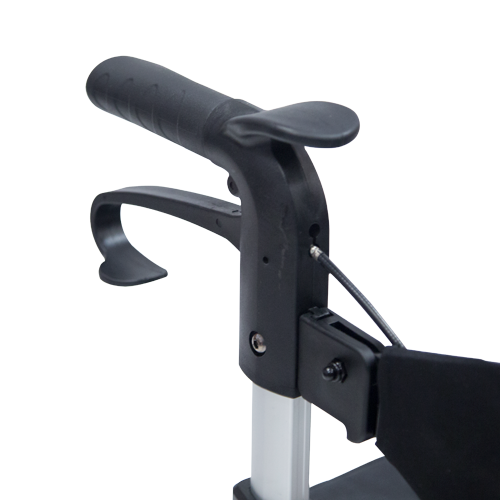 Andadera Rollator de Aluminio Plegable con Ruedas - Rojo Cereza