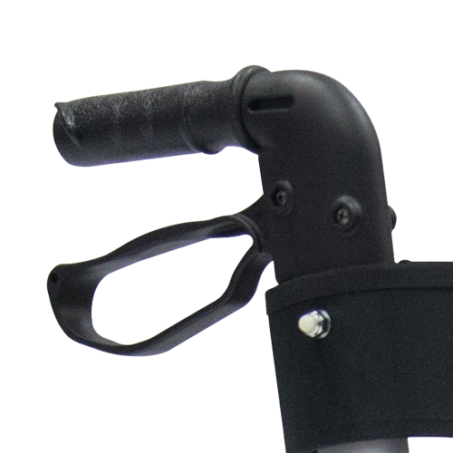 Andadera Rollator de Aluminio Ultra Plegable con Ruedas - Color Blanco Mate