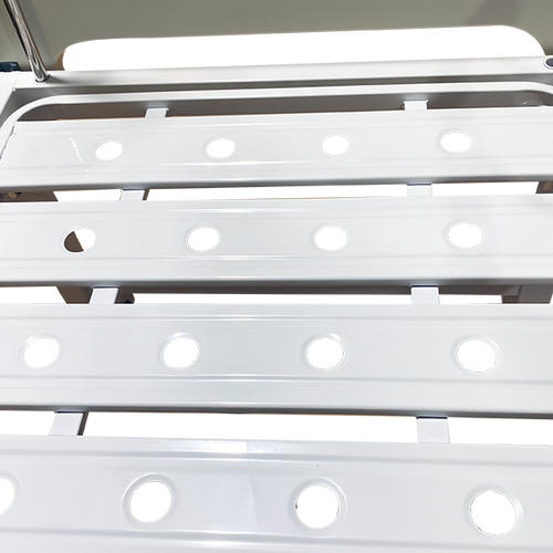 Cama Hospitalaria Manual  de 2 Funciones con Manivelas, Piecera y Cabecera de ABS Desmontables