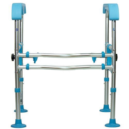  Chasís de Seguridad Bariátrico de Aluminio Reforzado con Brazos, Color Azul