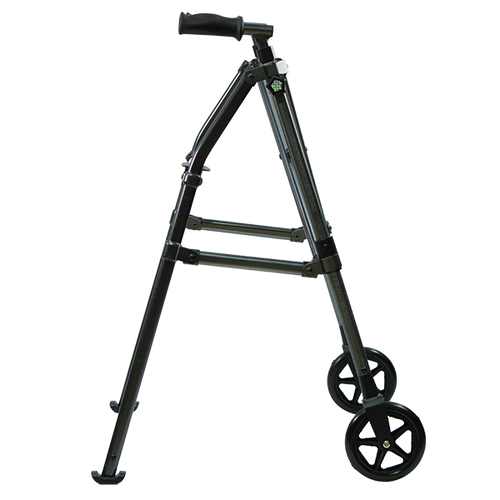  Andadera Plegable de Viaje Ultra Compacta de Aluminio, Color Gris Acerado