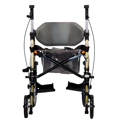  Rollator de Aluminio Híbrida, Color Champagne