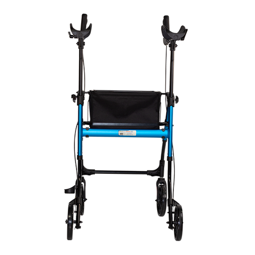 Rollator de Aluminio para Uso Interior, Color Azul Metálico