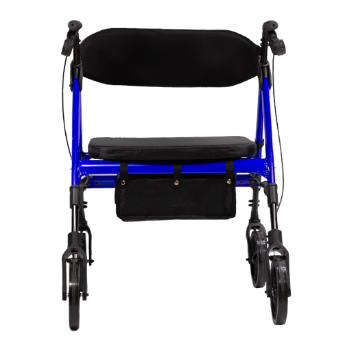  Rollator Bariátrica de Aluminio, Color Azul Profundo