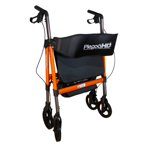  Rollator Bariátrica de Aluminio, Color Naranja Brillante