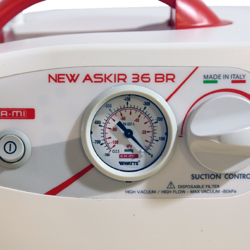 Aspirador de Secreciones New Askir 36 con Batería de 12V con Frasco de Policarbonato de 1000 ml