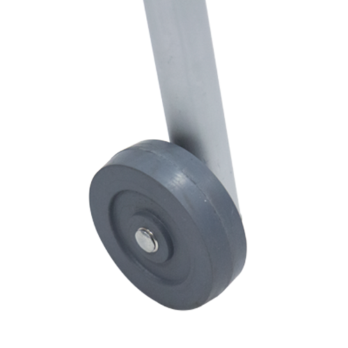 Andadera de Aluminio con Ruedas - Tamaño Junior - Plegable - Azul