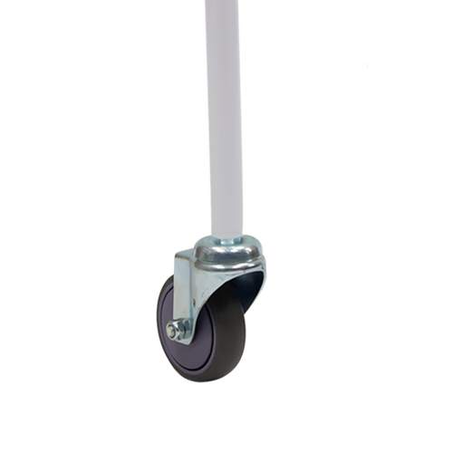 Silla Ducha con Ruedas de 4 pulgadas - Asiento Tipo Concha - Blanca