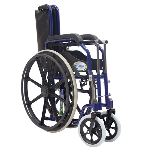 Silla de Ruedas con Cómodo Integrado - Brazos Flip-Up y Descansapies Abatibles