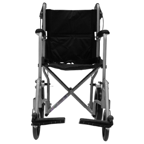 Silla de Ruedas de Aluminio Tipo Traslado de Lujo - Ruedas Traseras 12 pulgadas con freno