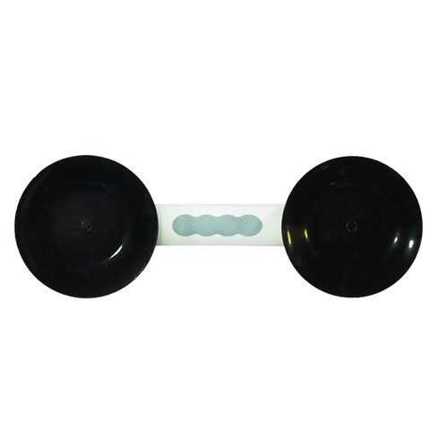 Agarradera de Succión Doble Ventosa de Uso Rudo, Color Perla/Laurel