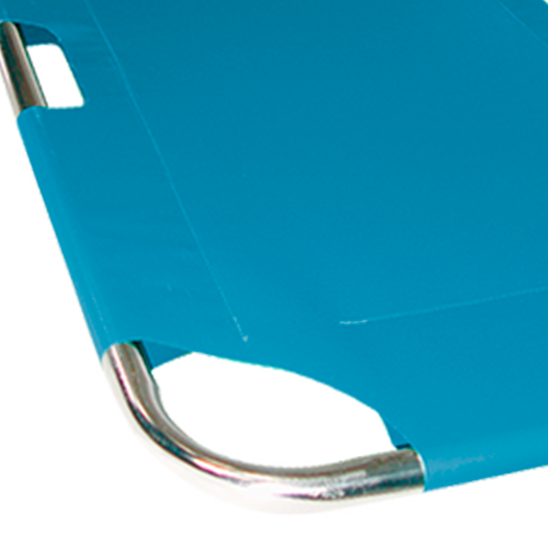 Camilla para Rescate - Plegadiza con Lona Azul - Cromada