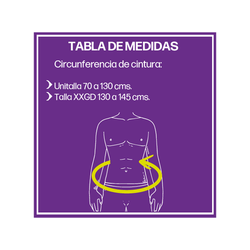  Soporte Abdominal Ventilado con Broche de Contactel , Unitalla