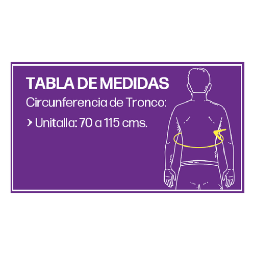  Faja Costal Elástica para Hombre con Doble Broche de Contactel , Unitalla