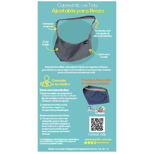  Cabestrillo de Tela Ajustable para Brazo , Ch/Md